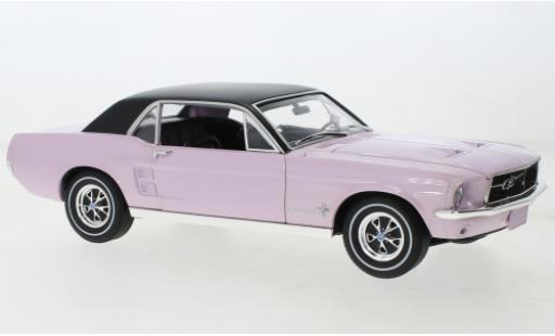 Ford Mustang 1/18 Greenlight rose/noire 1968 modellautos
