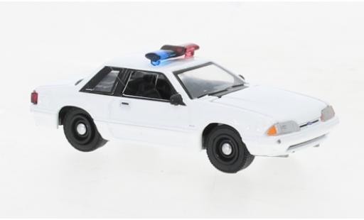 Ford Mustang 1/64 Greenlight SSP weiss Police (USA) 1987 modellautos