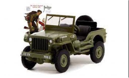 Modellautos Jeep Willys 1/64 Greenlight MB matt-oliv Norman Rockwell 1945 Jeep Willys 1/64 Greenlight MB matt-oliv Norman Rockwell 1945 modellautos