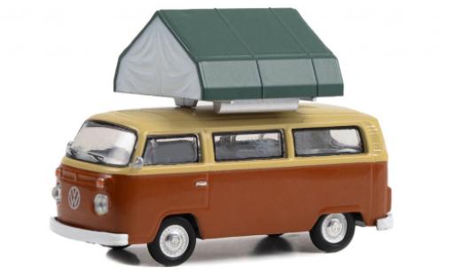 Volkswagen T2 1/64 Greenlight bus brun/beige 1978 modellautos