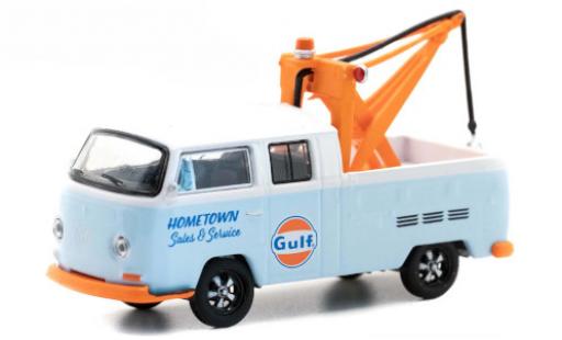 Volkswagen T2 1/64 Greenlight Doppelkabine Gulf 1969 modellautos