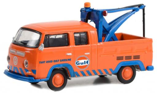 Volkswagen T2 1/64 Greenlight Doppelkabine Gulf 1970 modellautos