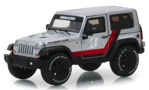 Modellautos Jeep Wrangler 1/43 Greenlight Rubicon silber/Dekor Bridgestone 2014 Jeep Wrangler 1/43 Greenlight Rubicon silber/Dekor Bridgestone 2014 modellautos