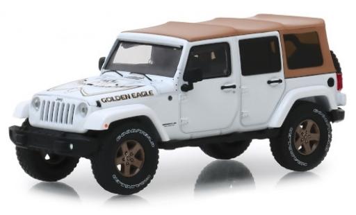 Jeep Wrangler 1/43 Greenlight Unlimited weiss/Dekor Golden Eagle 2018 modellautos