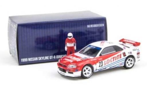 Modellautos Nissan Skyline 1/64 Greenlight GT-R (BNR34) RHD No.23 Loctite 1999 avec figurine Nissan Skyline 1/64 Greenlight GT-R (BNR34) RHD No.23 Loctite 1999 avec figurine modellautos