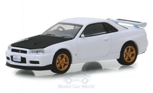 Modellautos Nissan Skyline 1/64 Greenlight GT-R (BNR34) weiss/carbon 2001 Nissan Skyline 1/64 Greenlight GT-R (BNR34) weiss/carbon 2001 modellautos