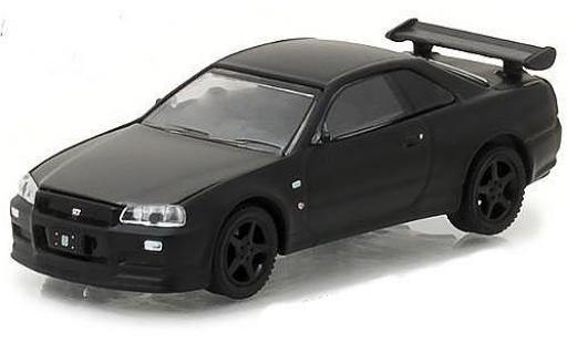 Modellautos Nissan Skyline 1/64 Greenlight GT-R (R34) matt-schwarz 2000 Nissan Skyline 1/64 Greenlight GT-R (R34) matt-schwarz 2000 modellautos