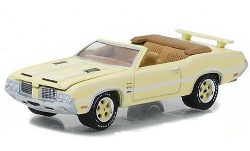 Oldsmobile Cutlass 1/64 Greenlight 442 gelb/weiss 1972 modellautos