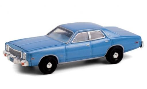 Modellautos Plymouth Fury 1/64 Greenlight mettalic blau 1977 Christine (1983) Plymouth Fury 1/64 Greenlight mettalic blau 1977 Christine (1983) modellautos