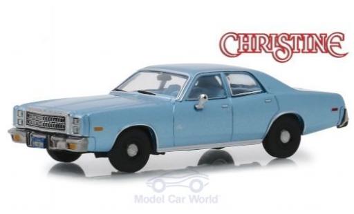 Modellautos Plymouth Fury 1/43 Greenlight mettalic blau Christine 1977 Plymouth Fury 1/43 Greenlight mettalic blau Christine 1977 modellautos