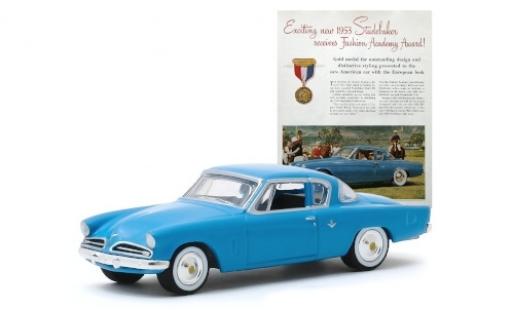 Modellautos Studebaker Commander 1/64 Greenlight blau 1953 Studebaker Commander 1/64 Greenlight blau 1953 modellautos