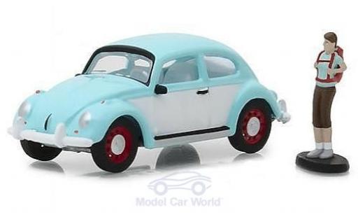 Modellautos Volkswagen Beetle 1/64 Greenlight blau/weiss mit einer männlichen Figur Volkswagen Beetle 1/64 Greenlight blau/weiss mit einer männlichen Figur modellautos