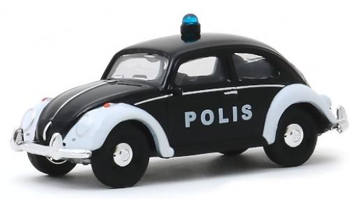 Modellautos Volkswagen Beetle 1/64 Greenlight (Käfer) schwarz/weiss Polis Volkswagen Beetle 1/64 Greenlight (Käfer) schwarz/weiss Polis modellautos