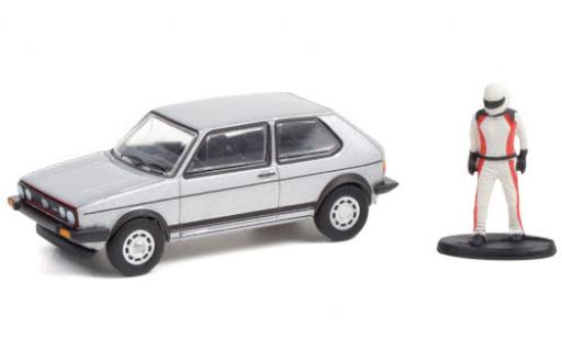 Volkswagen Golf 1/64 Greenlight I GTI silber 1976 avec figurine modellautos