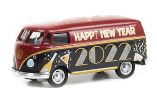 Volkswagen T1 1/64 Greenlight Kastenwagen Happy New Year 2022 modellautos