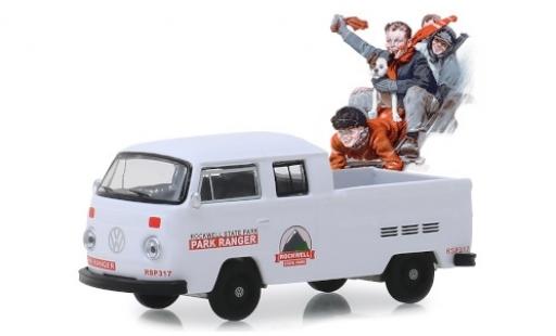 Modellautos Volkswagen T2 1/64 Greenlight DoKa weiss/Dekor Rockwell State Park - Park Ranger 1972 Volkswagen T2 1/64 Greenlight DoKa weiss/Dekor Rockwell State Park - Park Ranger 1972 modellautos