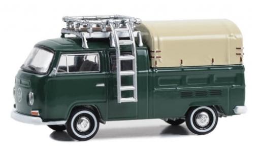 Modellautos Volkswagen T2 1/64 Greenlight Doppelkabine grün 1969 1:64 Volkswagen T2 1/64 Greenlight Doppelkabine grün 1969 1:64 modellautos