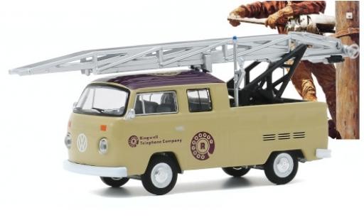 Volkswagen T2 1/64 Greenlight Double Cab Ladder Truck Ringwell Telephone Company 1972 modellautos