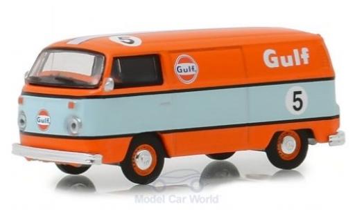 Volkswagen T2 1/64 Greenlight Kastenwagen orange/blau 1975 modellautos