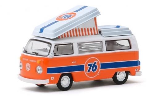 Volkswagen T2 1/64 Greenlight Westfalia Camper Union 76 1973 avec ouverts/es Tente sur toit modellautos