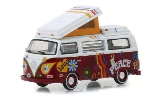Modellautos Volkswagen T2 1/64 Greenlight Westfalia Camper weiss/rot 1973 Volkswagen T2 1/64 Greenlight Westfalia Camper weiss/rot 1973 modellautos
