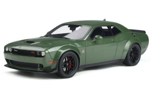 Modellautos Dodge Challenger 1/18 GT Spirit R/T Scat Pack Widebody mettalic grün 2019 Dodge Challenger 1/18 GT Spirit R/T Scat Pack Widebody mettalic grün 2019 modellautos