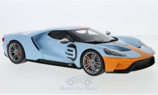 Modellautos Ford GT 1/18 GT Spirit blau/orange 2019 Ford GT 1/18 GT Spirit blau/orange 2019 modellautos