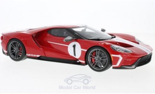 Modellautos Ford GT 1/18 GT Spirit rot/weiss No.1 2017 50th Heritage edition Ford GT 1/18 GT Spirit rot/weiss No.1 2017 50th Heritage edition modellautos