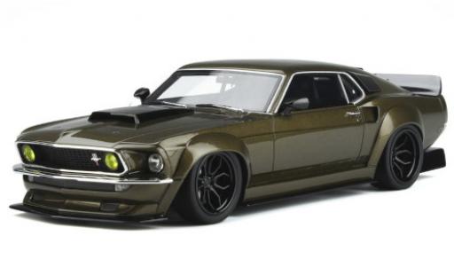 Ford Mustang 1/18 GT Spirit Prior Design mettalic braun 1969 modellautos