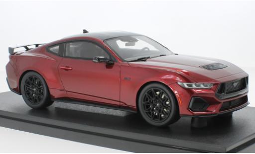 Ford Mustang 1/18 GT Spirit GT metallise rouge foncé 2024 modellautos