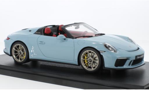 Modellautos Porsche 992 Speedster 1/18 GT Spirit 911 (991.2) bleu clair 2019 Porsche 992 Speedster 1/18 GT Spirit 911 (991.2) bleu clair 2019 modellautos