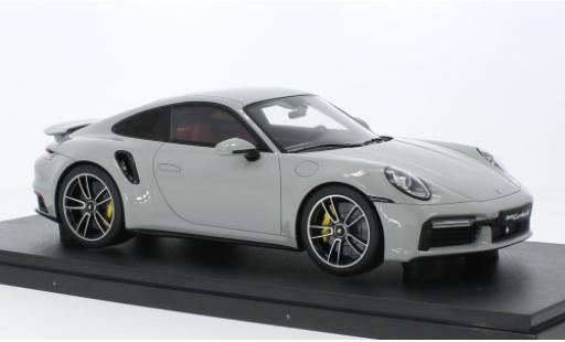 Porsche 992 Turbo s 1/18 GT Spirit 911  Turbo S gris clair 2020 modellautos