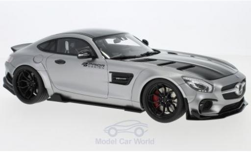 Mercedes AMG GT 1/18 GT Spirit Modified by Prior Design silber/schwarz 2015 modellautos