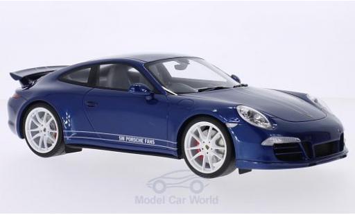 Modellautos Porsche 991 4S 1/18 GT Spirit 911 () Carrera 4S mettalic blau/weiss RHD 5M Fans Porsche 991 4S 1/18 GT Spirit 911 () Carrera 4S mettalic blau/weiss RHD 5M Fans modellautos