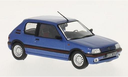 Peugeot 205 1/43 GTI Collection GTI mettalic blau 1992 modellautos