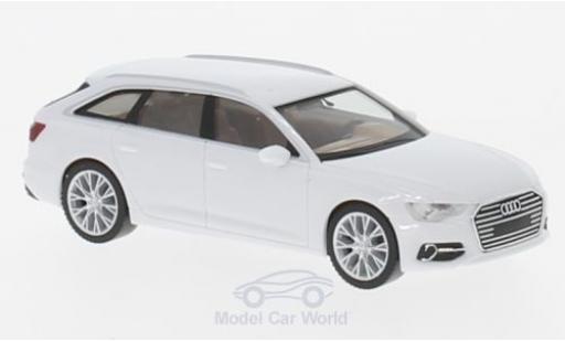 Audi A6 1/87 Herpa Avant weiss modellautos