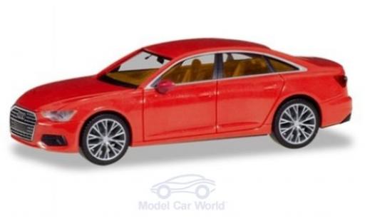 Modellautos Audi A6 1/87 Herpa Limousine rot mit zweifarbigen Felgen Audi A6 1/87 Herpa Limousine rot mit zweifarbigen Felgen modellautos