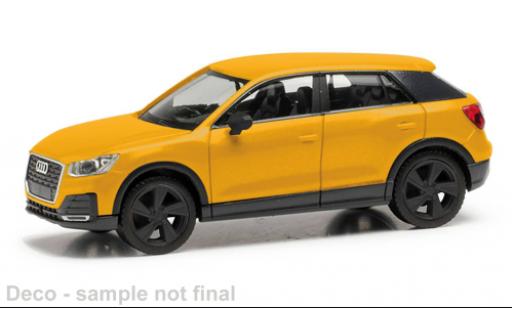 Audi Q2 1/87 Herpa gelb 1:87 modellautos