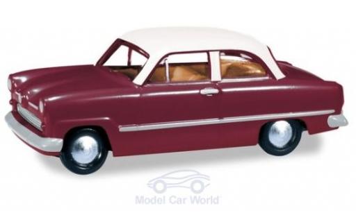 Modellautos Ford Taunus 1/87 Herpa 12M rot/weiss Ford Taunus 1/87 Herpa 12M rot/weiss modellautos