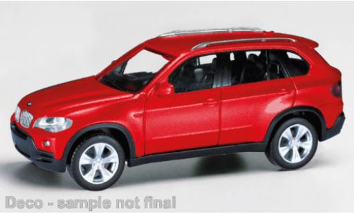 Bmw X5 1/87 Herpa metallise rouge modellautos