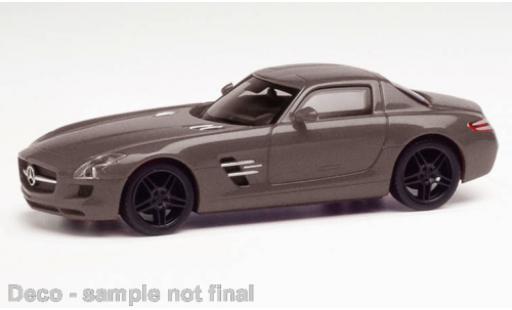 Mercedes SLS 1/87 Herpa AMG metallise gris modellautos
