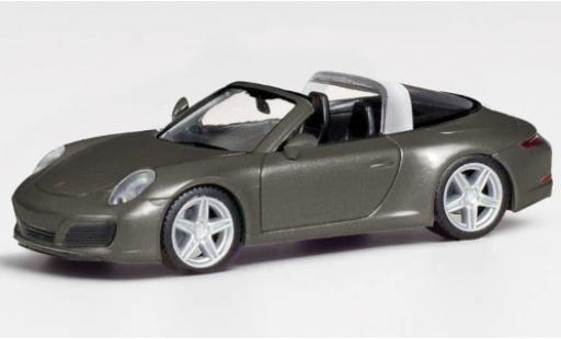 Porsche 911 1/87 Herpa Targa 4 metallise grau modellautos