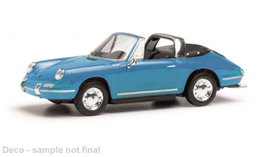 Porsche 911 1/87 Herpa Targa bleu clair modellautos
