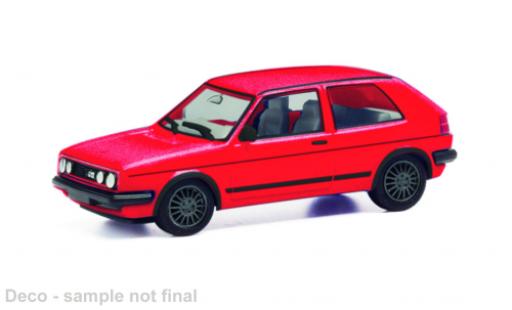 Volkswagen Golf 1/87 Herpa II GTI metallise rouge modellautos