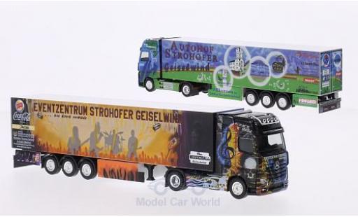 Modellautos Mercedes Actros 1/87 Herpa Autohof Strohofer / Wolf Transporte Kühlkoffer-SZ in PC-Box Mercedes Actros 1/87 Herpa Autohof Strohofer / Wolf Transporte Kühlkoffer-SZ in PC-Box modellautos