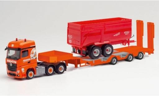 Modellautos Mercedes Actros 1/87 Herpa BigSpace 2.5 6x2 Fehrenkötter 2018 Semitieflader avec Radmulden et Krampe BigBody 650 Premium Mercedes Actros 1/87 Herpa BigSpace 2.5 6x2 Fehrenkötter 2018 Semitieflader avec Radmulden et Krampe BigBody 650 Premium modellautos