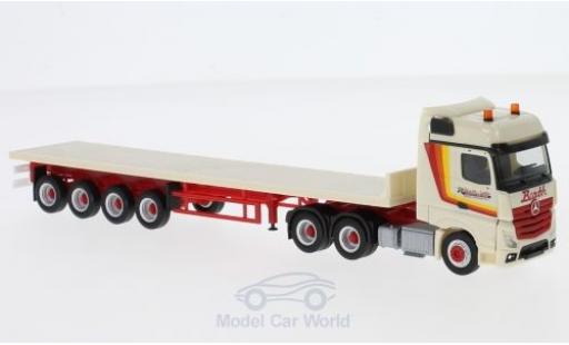Modellautos Mercedes Actros 1/87 Herpa Bigspace Barth & Sohn Flachbett-Sattelzug Mercedes Actros 1/87 Herpa Bigspace Barth & Sohn Flachbett-Sattelzug modellautos