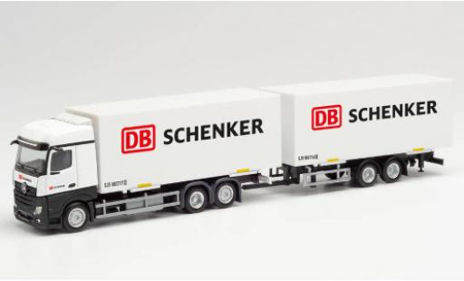 Modellautos Mercedes Actros 1/87 Herpa Bigspace DB Schenker Wechselkoffer-camion avec remorque Mercedes Actros 1/87 Herpa Bigspace DB Schenker Wechselkoffer-camion avec remorque modellautos