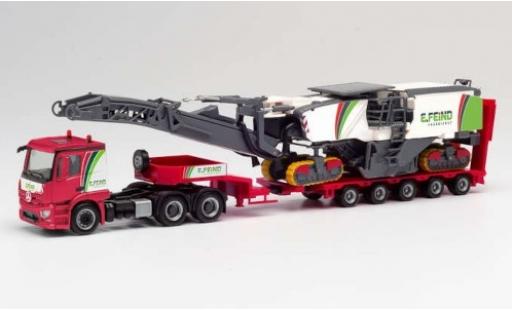 Modellautos Mercedes Actros 1/87 Herpa Enrico Feind Frästechnik Tiefladesattelzug avec Wirtgen Asphaltfräse Mercedes Actros 1/87 Herpa Enrico Feind Frästechnik Tiefladesattelzug avec Wirtgen Asphaltfräse modellautos