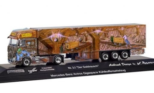 Modellautos Mercedes Actros 1/87 Herpa Gigaspace Der Goldrausch Kühlkoffer-Sattelzug Weltgeschichte Nr. 2.1 Mercedes Actros 1/87 Herpa Gigaspace Der Goldrausch Kühlkoffer-Sattelzug Weltgeschichte Nr. 2.1 modellautos